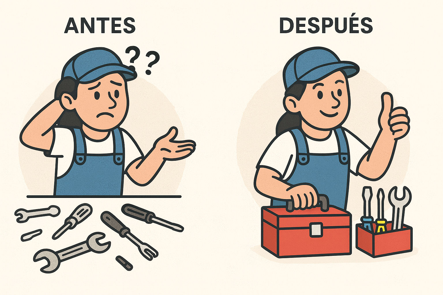 Mechanic: Before confused, After organized